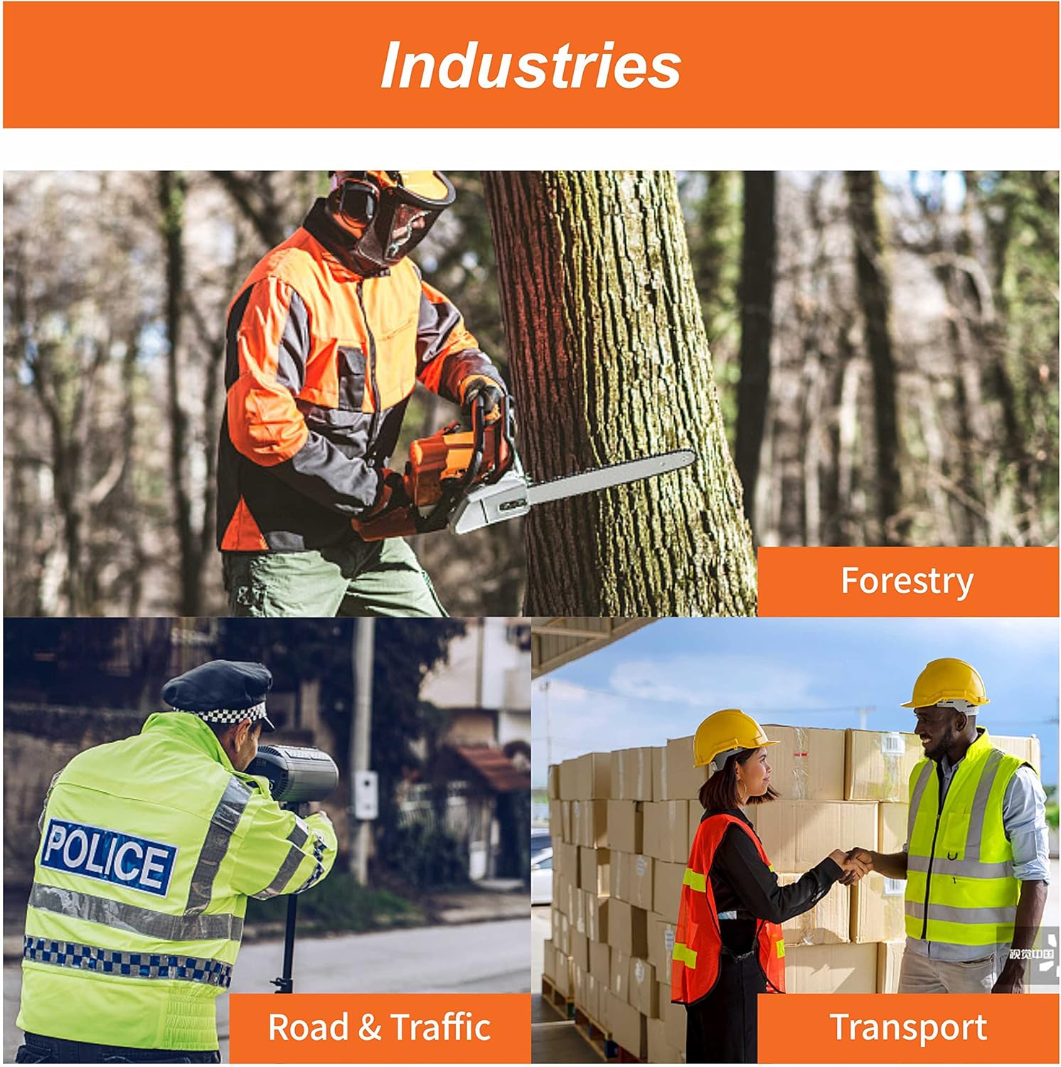 Class4 High Visibility Weatherproof Bomber Jacket with Quilted Built-in Liner - Image 7